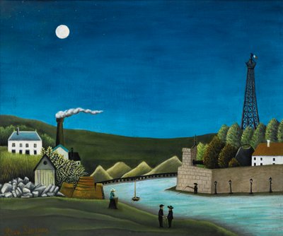 The Seine at Suresnes by Henri Rousseau